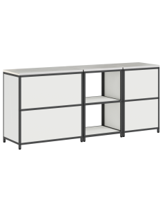 Set di Stoccaggio per Cucina con lo scaffale 3 pcs Bianco 2