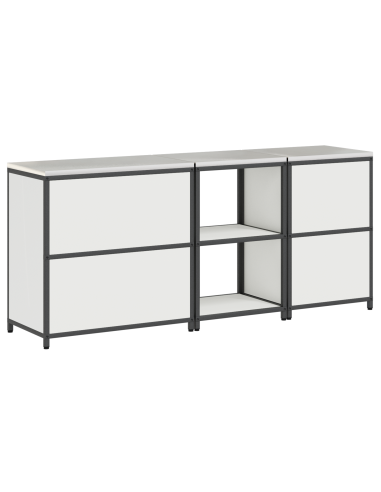 Set di Stoccaggio per Cucina con lo scaffale 3 pcs Bianco