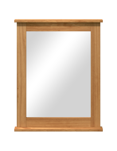 Specchio Rettangolare VIGO Marrone miele 55,5 x 5 x 70 cm