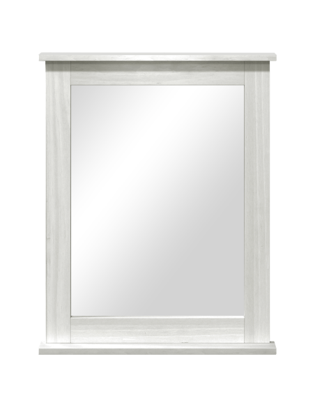 Specchio Bianco 55.5 x 5 x 70 cm Legno di pino massello