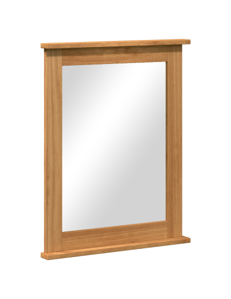 Specchio Rettangolare VIGO Marrone miele 55,5 x 5 x 70 cm