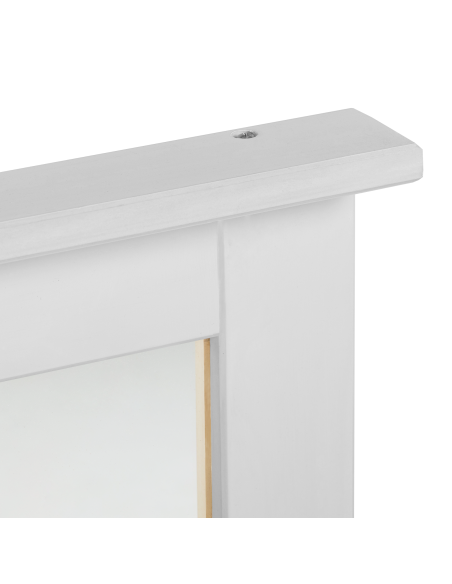 Specchio Bianco 55.5 x 5 x 70 cm Legno di pino massello
