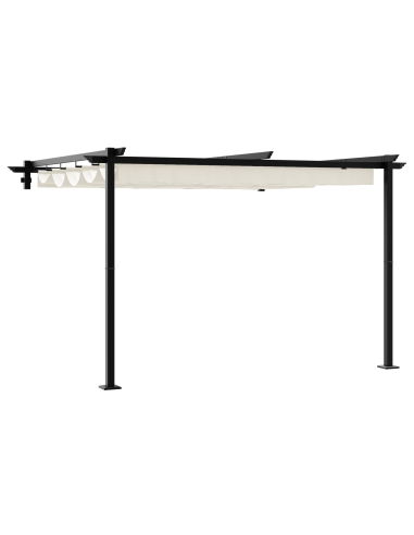 Gazebo Crema 300 x 300 x 200 cm Poliestere