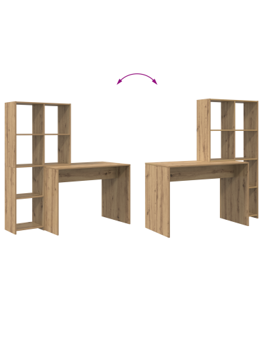 Scrivania Rovere artigianale 138,5 x 55 x 143 cm