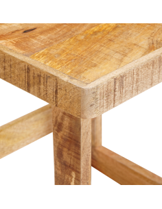 Tavoli da annidamento 2 pcs Marrone Legno di mango massello 2