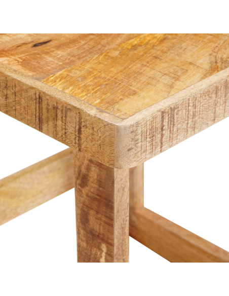 Tavoli da annidamento 2 pcs Marrone Legno di mango massello