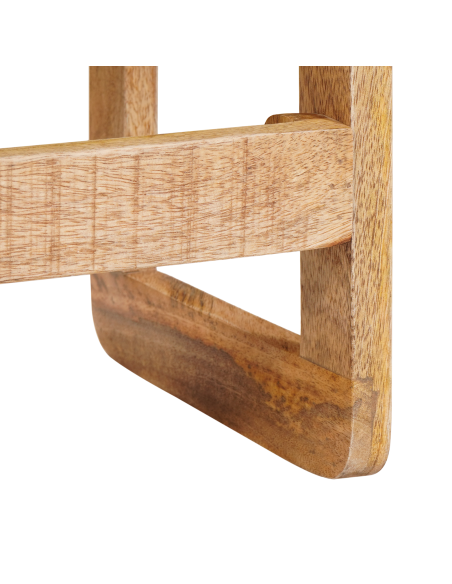 Tavoli da annidamento 2 pcs Marrone Legno di mango massello