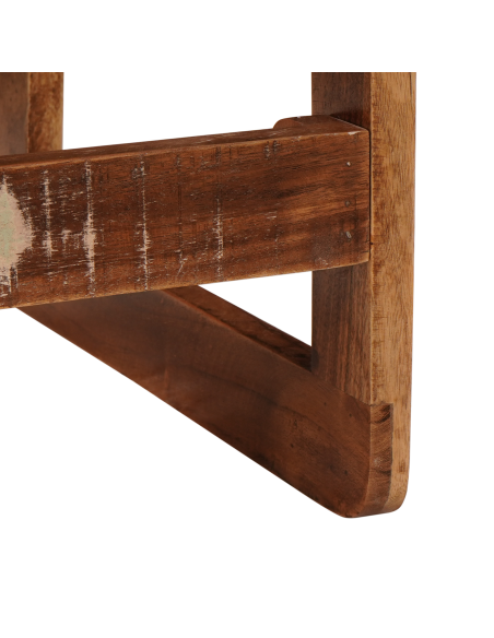 Tavoli da annidamento 2 pcs Marrone Legno Recuperato Massello