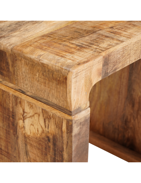 Tavoli da annidamento 2 pcs Marrone Legno di mango massello