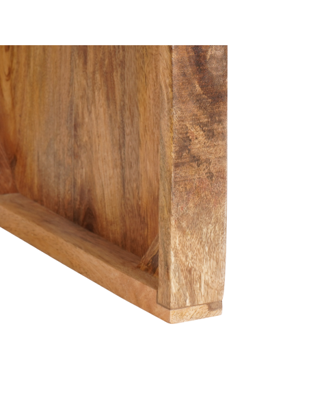 Tavoli da annidamento 2 pcs Marrone Legno di mango massello