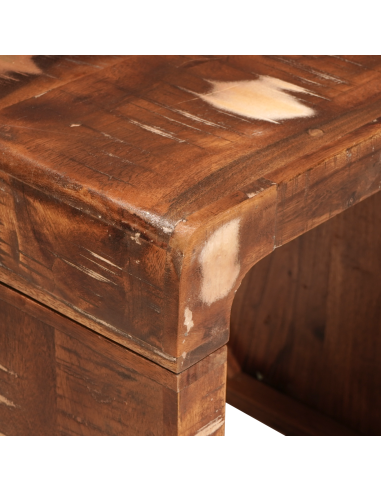 Tavoli da annidamento 2 pcs Marrone Legno Recuperato Massello