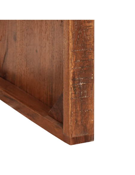 Tavoli da annidamento 2 pcs Marrone Legno Recuperato Massello