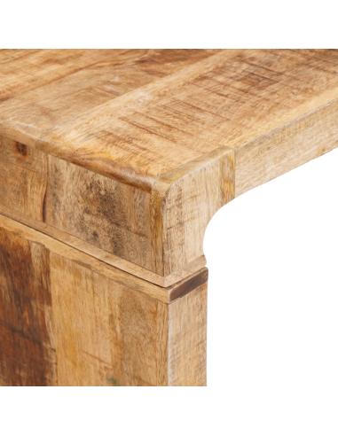 Tavolo Nesting 3 pcs Marrone Legno di mango massello