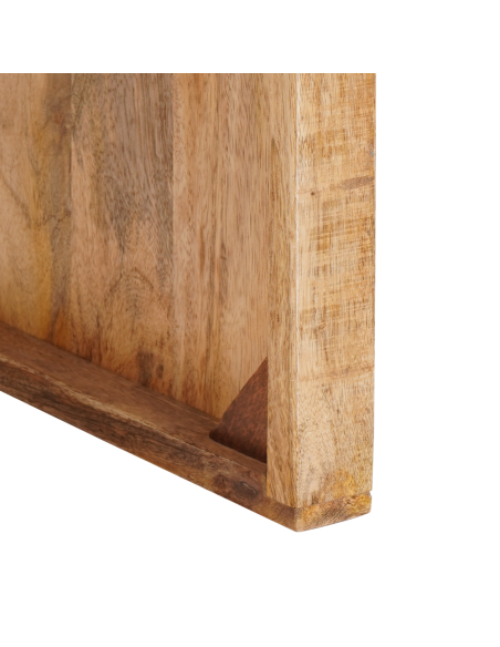 Tavolo Nesting 3 pcs Marrone Legno di mango massello