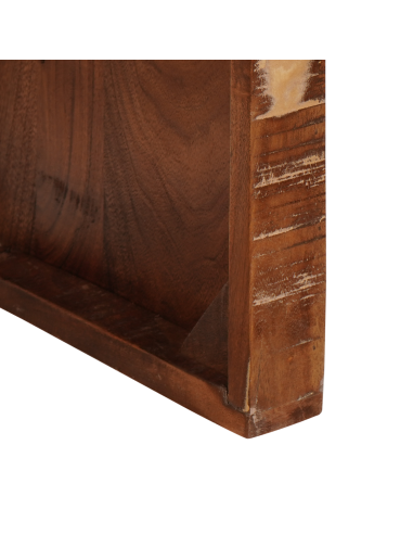 Tavolo Nesting 3 pcs Marrone Legno Recuperato Massello