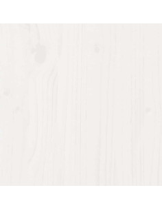 Dormeuse con Cassetti Bianco 90x190 cm Legno Massello di Pino