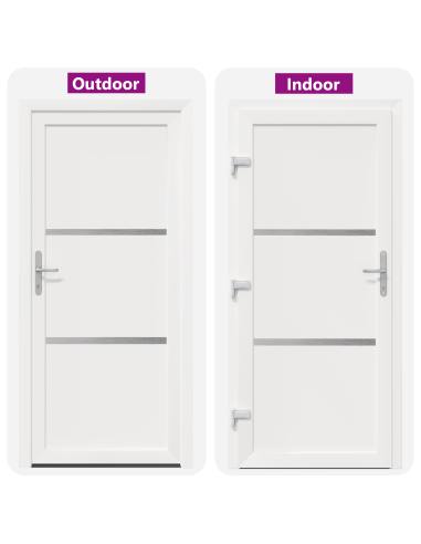 Porta Frontale Bianco 98 x 208 cm PVC