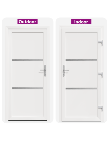 Porta Frontale Bianco 98 x 208 cm PVC