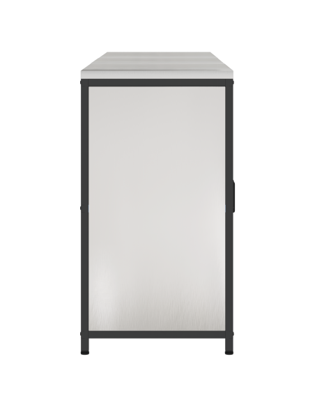 Set di Stoccaggio per Cucina 3 pcs Argento 180 x 50 x 92 cm