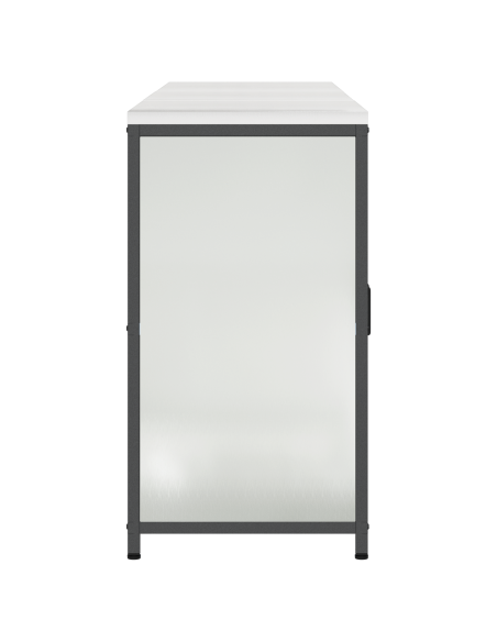 Set di Stoccaggio per Cucina 3 pcs Argento 180 x 50 x 92 cm