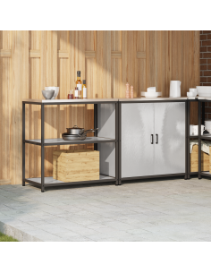 Set di Stoccaggio per Cucina 2 pcs Argento Acciaio inossidabile