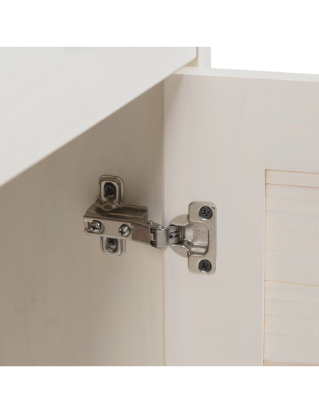 Mobile da Bagno Bianco 68 x 34 x 80 cm Legno di pino massello