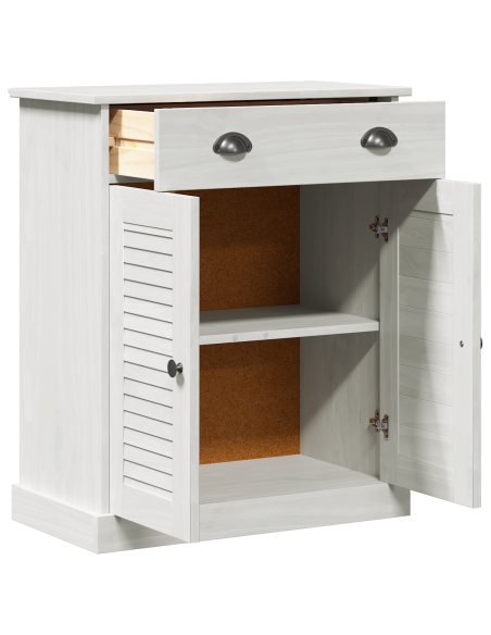 Mobile da Bagno Bianco 68 x 34 x 80 cm Legno di pino massello
