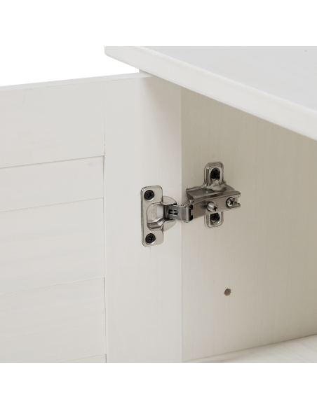 Mobile da Bagno Bianco 68 x 34 x 110 cm Legno di pino massello