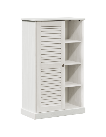 Mobile da Bagno Bianco 68 x 34 x 110 cm Legno di pino massello