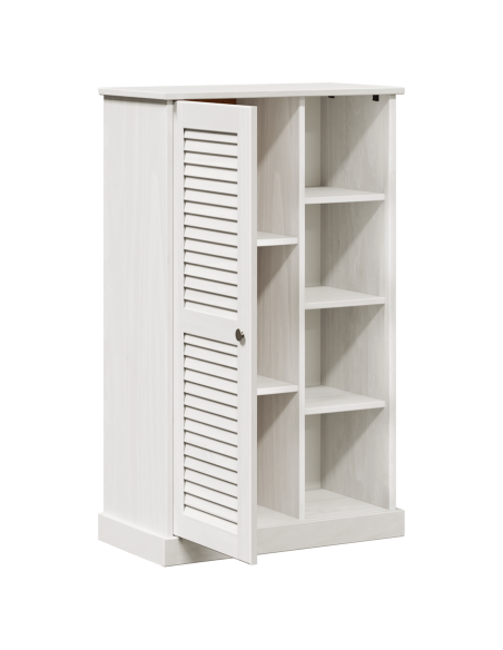 Mobile da Bagno Bianco 68 x 34 x 110 cm Legno di pino massello
