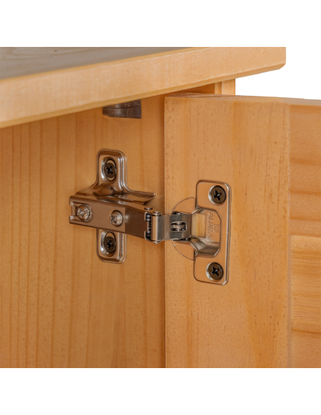 Mobiletto da Bagno a Muro marrone ambrato 37 x 34 x 71.5 cm