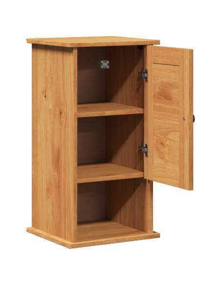 Mobiletto da Bagno a Muro marrone ambrato 37 x 34 x 71.5 cm