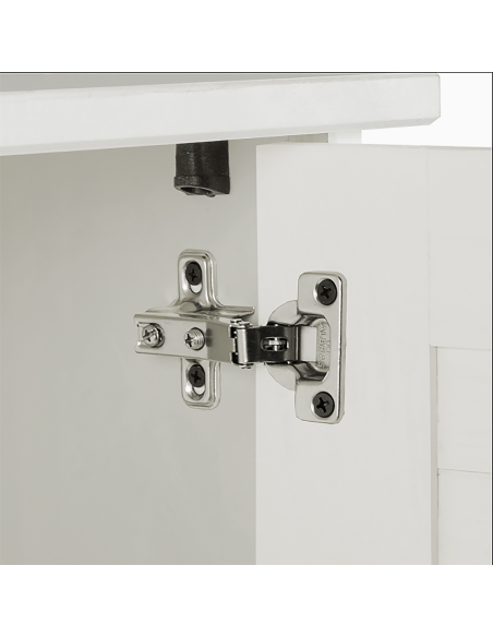 Mobiletto da Bagno a Muro Bianco 37 x 34 x 71.5 cm