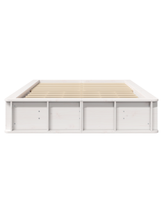 Struttura del letto Bianco 140 x 200 cm Pino massello