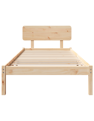 Struttura del letto Naturale 75 x 190 cm Pino massello