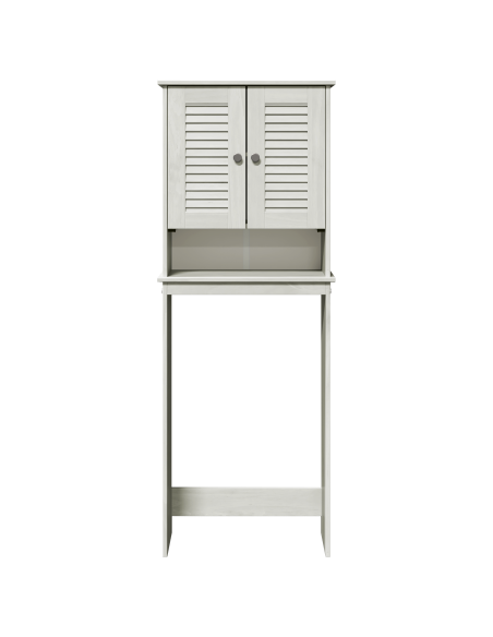 Mobile Bagno Bianco 60 x 27 x 161 cm Legno di pino massello