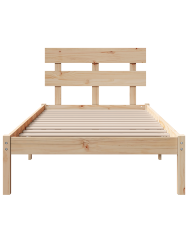 Struttura del letto Marrone 90 x 200 cm Legno massello di pino