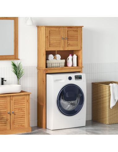 Armadio per Lavatrice con porta VIGO Marrone e Marrone Miele
