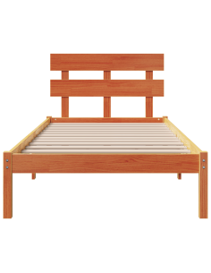 Struttura del letto Marrone 75 x 190 cm Legno massello di pino