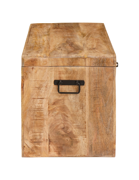 Scatola di Stoccaggio 70 x 35 x 40 cm legno massello di mango