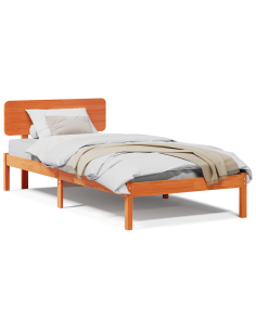 Struttura del letto Marrone cerato 75 x 190 cm Pino massello 2