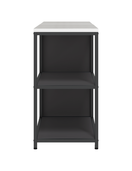 Set di Stoccaggio per Cucina 2 pcs Nero 150 x 50 x 92 cm