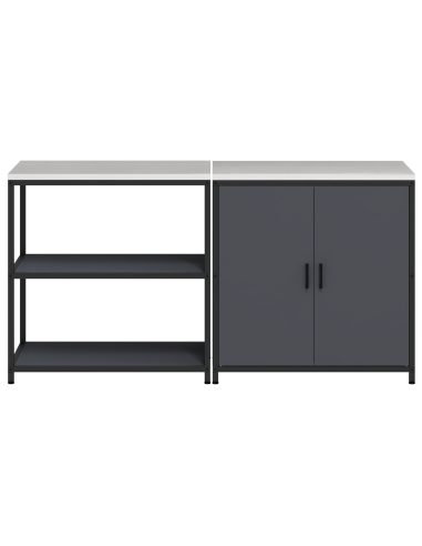 Set di Stoccaggio per Cucina con lo scaffale 2 pcs Antracite