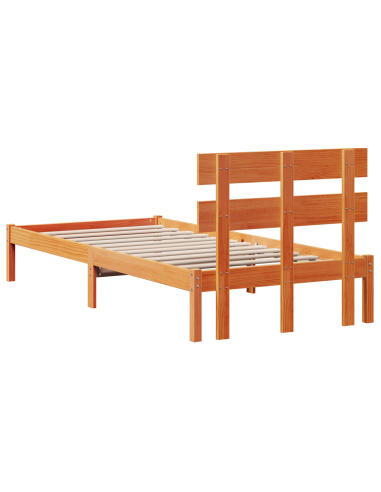 Struttura del letto Marrone 80 x 200 cm Legno massello di pino