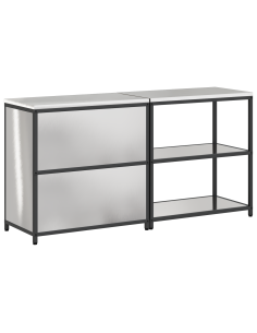 Set di Stoccaggio per Cucina 2 pcs Argento Acciaio inossidabile 2