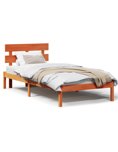 Struttura del letto Marrone 90 x 200 cm Legno massello di pino