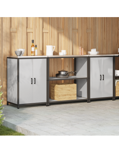 Set di Stoccaggio per Cucina 3 pcs Argento Acciaio inossidabile