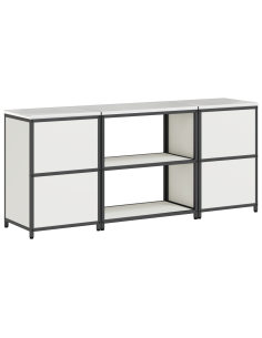 Set di Stoccaggio per Cucina con lo scaffale 3 pcs Bianco 2