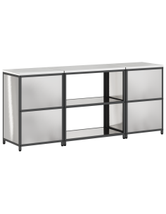 Set di Stoccaggio per Cucina 3 pcs Argento Acciaio inossidabile 2