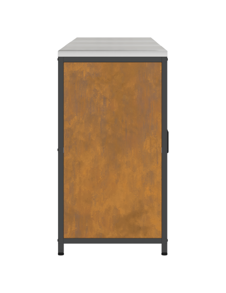 Set di Stoccaggio per Cucina con lo scaffale 3 pcs Ruggine